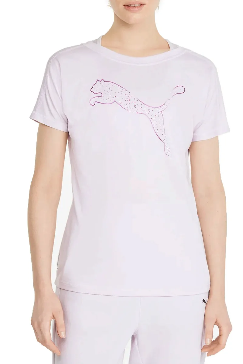 Μπλούζα Κοντομάνικη Puma Train Favorite Jersey Cat 520260-17 Γυναικείο