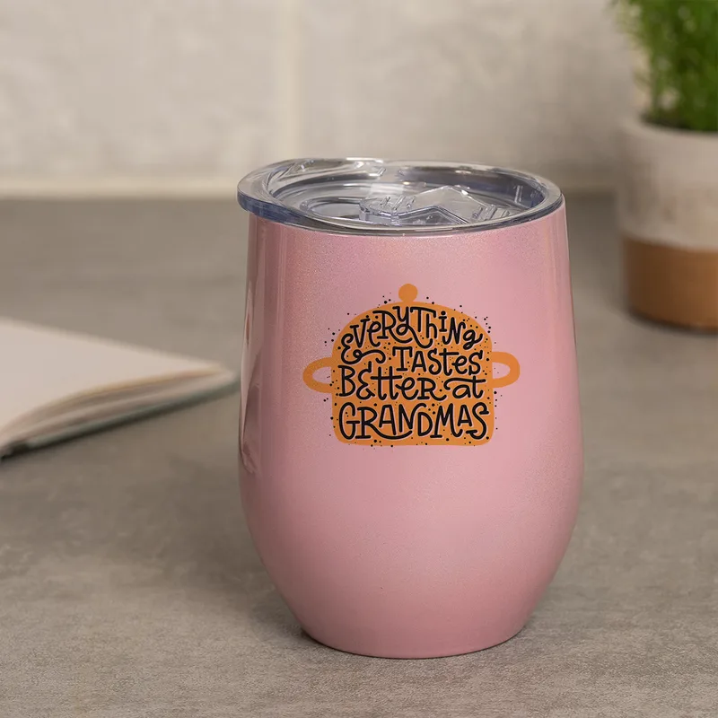 Tastes Better at Grandmas - Κούπα Θερμός 355ml - Ροζ
