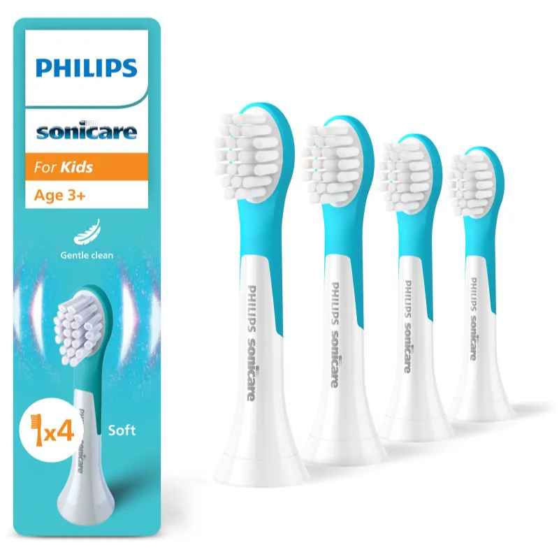 Philips Sonicare For Kids Mini 3+ HX6034/90 ανταλλακτική κεφαλή για οδοντόβουρτσα για παιδιά 4 τμχ