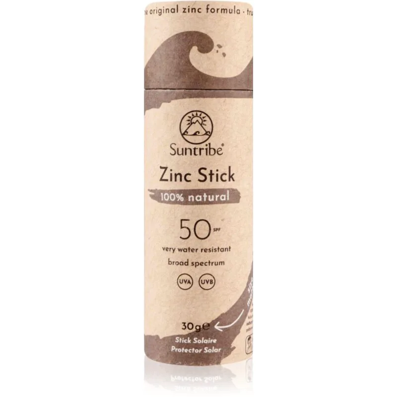Suntribe Sports Zinc Stick μεταλλικές προστατευτικές μπάρες για ευαίσθητα σημεία SPF 50 Mud Tint 30 γρ