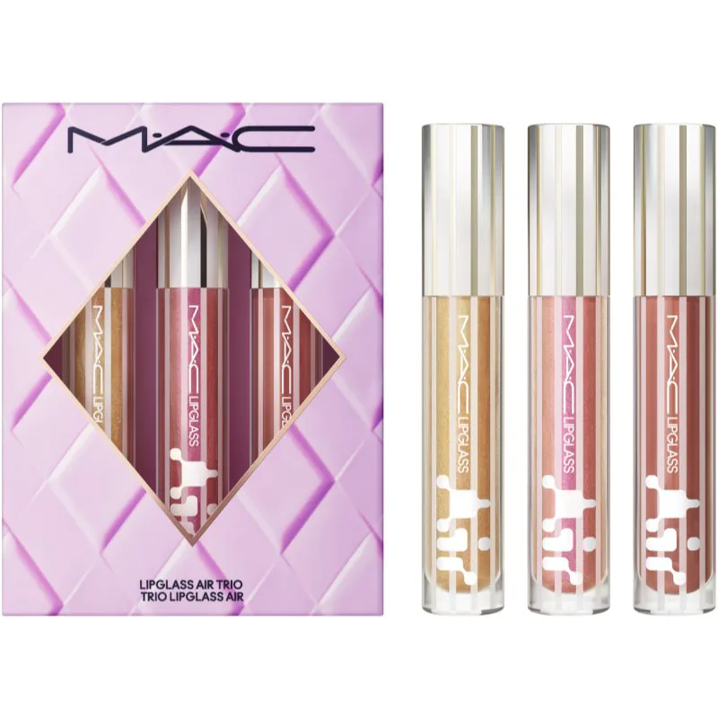 MAC Cosmetics Set Gloss Enthusiast Lipglass Air Trio σετ δώρου για τα χείλη