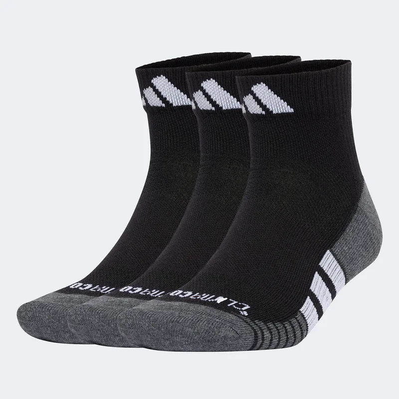 ADIDAS PERFORMANCE CLIMACOOL CUSHIONED QUARTER SOCKS 3-PACK ΜΑΥΡΟ