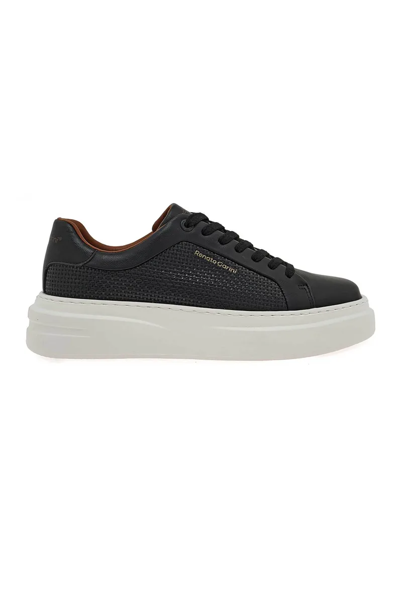 Renato Garini ανδρικά sneakers με πλεκτό σχέδιο - W57000333574 Μαύρο