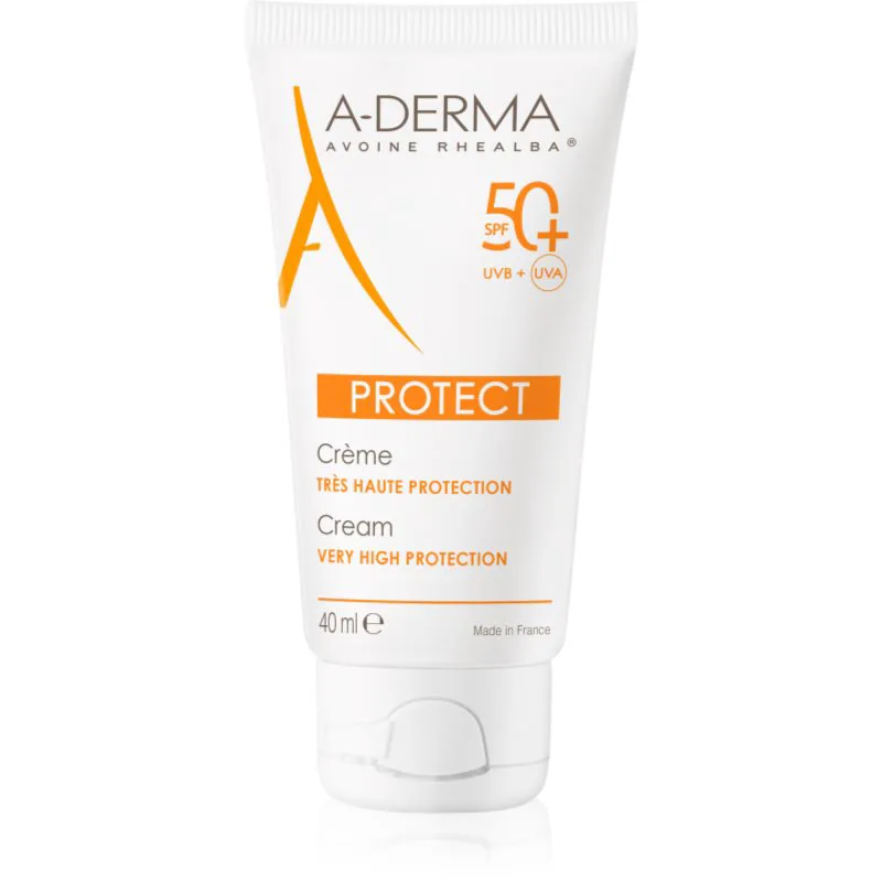 A-Derma Protect Cream προστατευτική κρέμα για κανονική και ξηρή επιδερμίδα SPF 50+ 40 ml