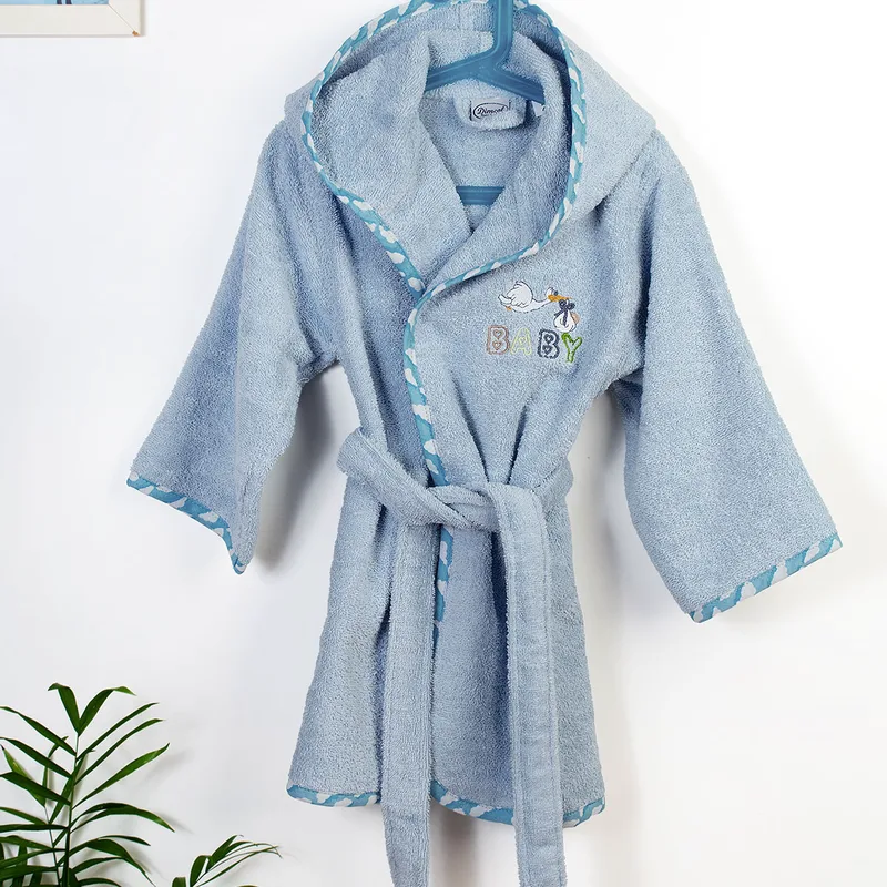 Βρεφικό Μπουρνούζι Dimcol Stork 191 Sky Blue No04 No04
