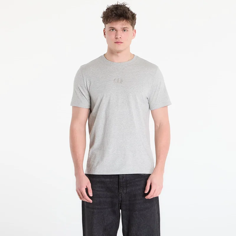 T-shirt GAP V-Frch Mini Logo Tee Light Heather Grey XL