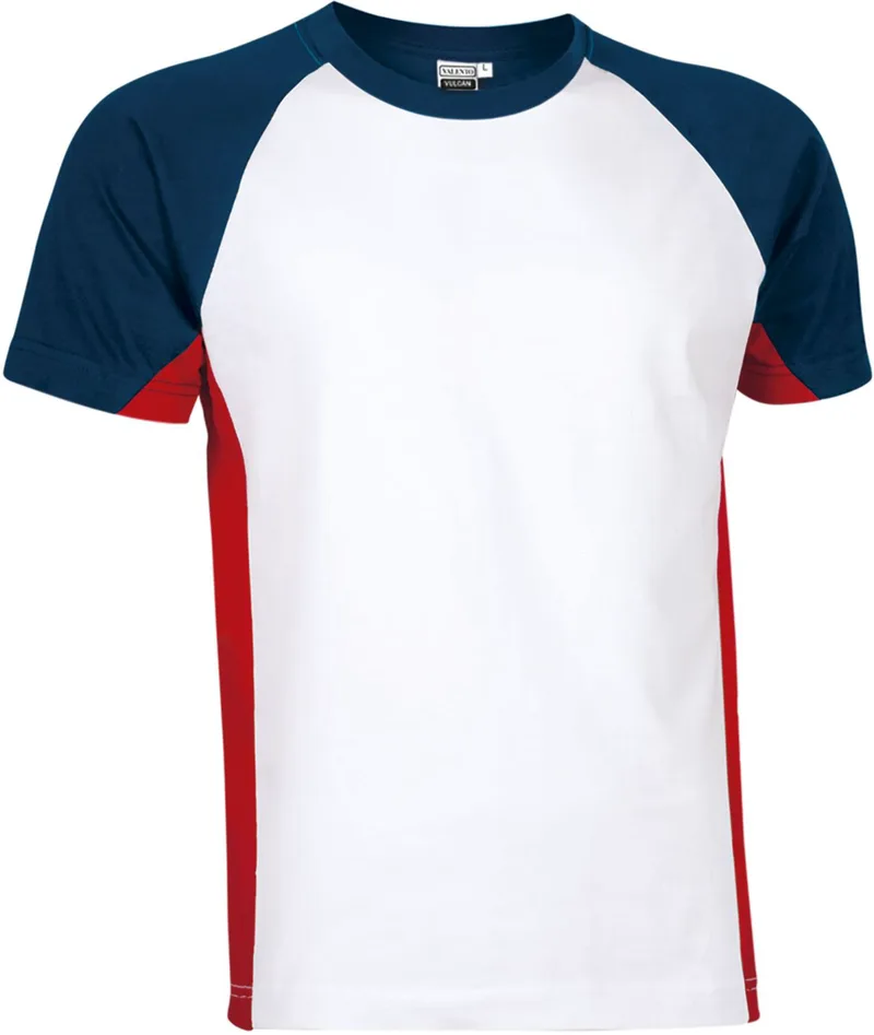 T-Shirt VULCAN Valento CAVAVULBL White-Lotto Red-Orion Navy Blue