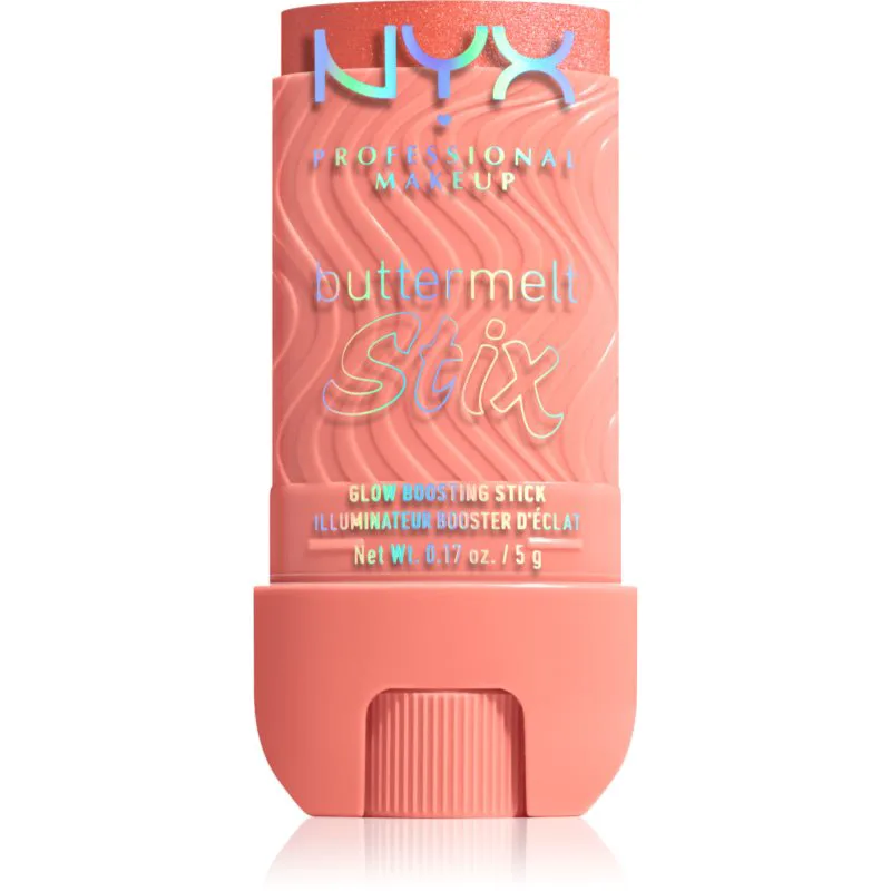 NYX Professional Makeup Buttermelt Glow Stix λαμπρυντική μπάρα απόχρωση 09 Melt Down 5 γρ