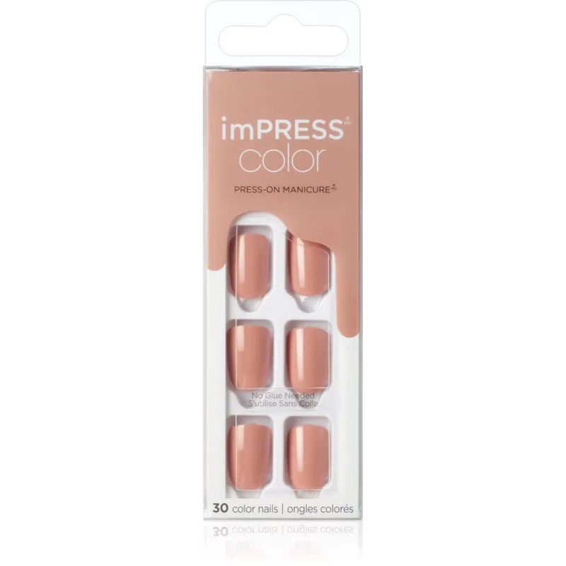 KISS imPRESS Color Short Ψεύτικα νύχια Sandbox 30 τμχ