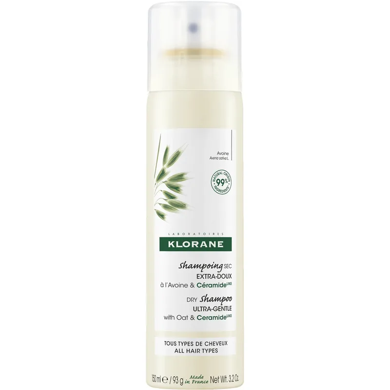 Klorane Oat Dry Shampoo 150ml,Ξηρό Σαμπουάν με Βρώμη για Όλους τους Τύπους Μαλλιών