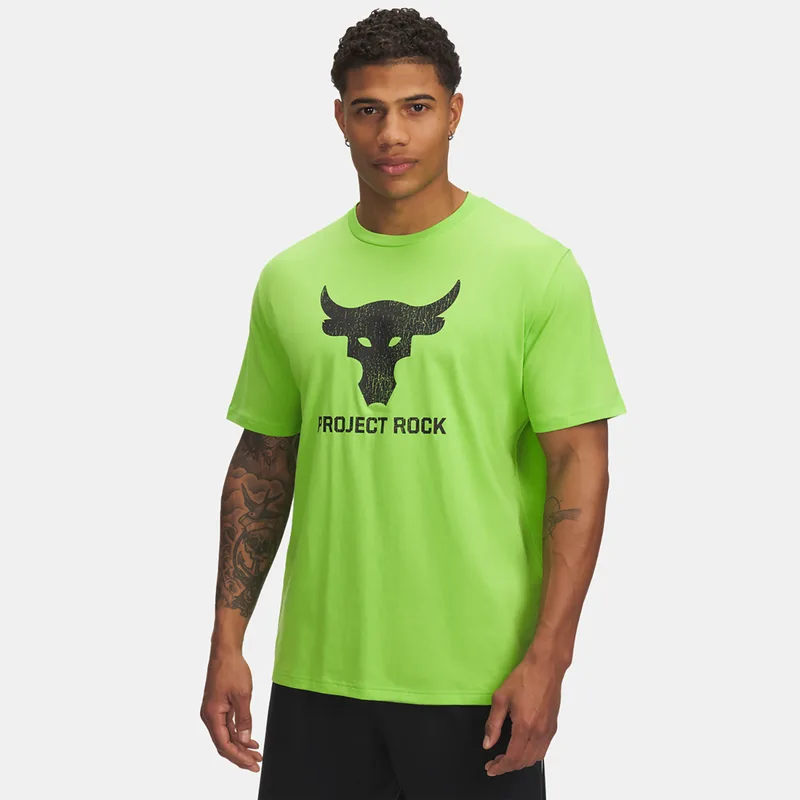 UNDER ARMOUR PROJECT ROCK PAYOFF GRAPHIC T-SHIRT ΠΡΑΣΙΝΟ