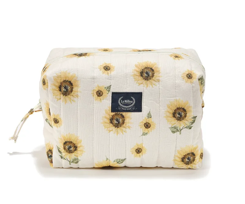 Mollet Quilted Cosmetic Bag - Sunlover - Sand