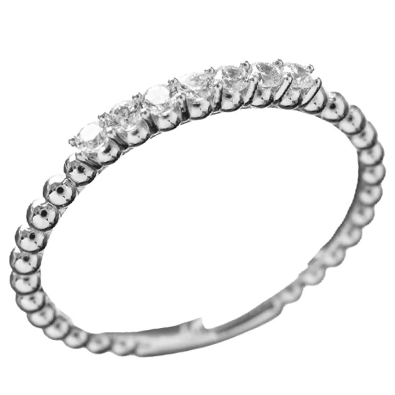 Δακτυλίδι Γυναικείο Λευκόχρυσο κ14 με zircon Ν55 Gatsa 82L