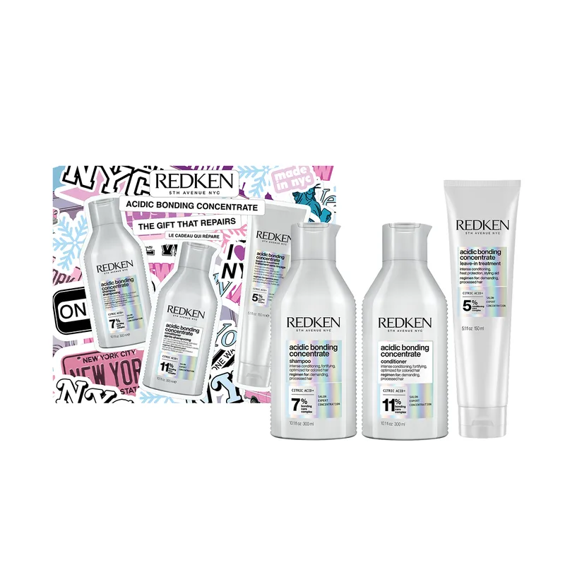 Limited Edition Redken Acidic Bonding Concentrate Set 3 Προϊόντων Για Εντατική Αναδόμηση Στα Ταλαιπωρημένα Μαλλιά