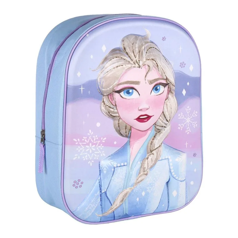 Disney Frozen 3D Σχολική Τσάντα Πλάτης Δημοτικού Μπλε 31 x 25 x 10 cm Μπλε