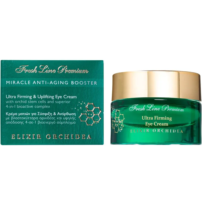 Fresh Line Elixir Orchidea Ultra Firming & Uplifting Eye Cream Κρέμα Εντατικής Σύσφιξης & Ανόρθωσης Ματιών για Μείωση Ρυτίδων & Ανόρθωση Βλεφάρων 15ml