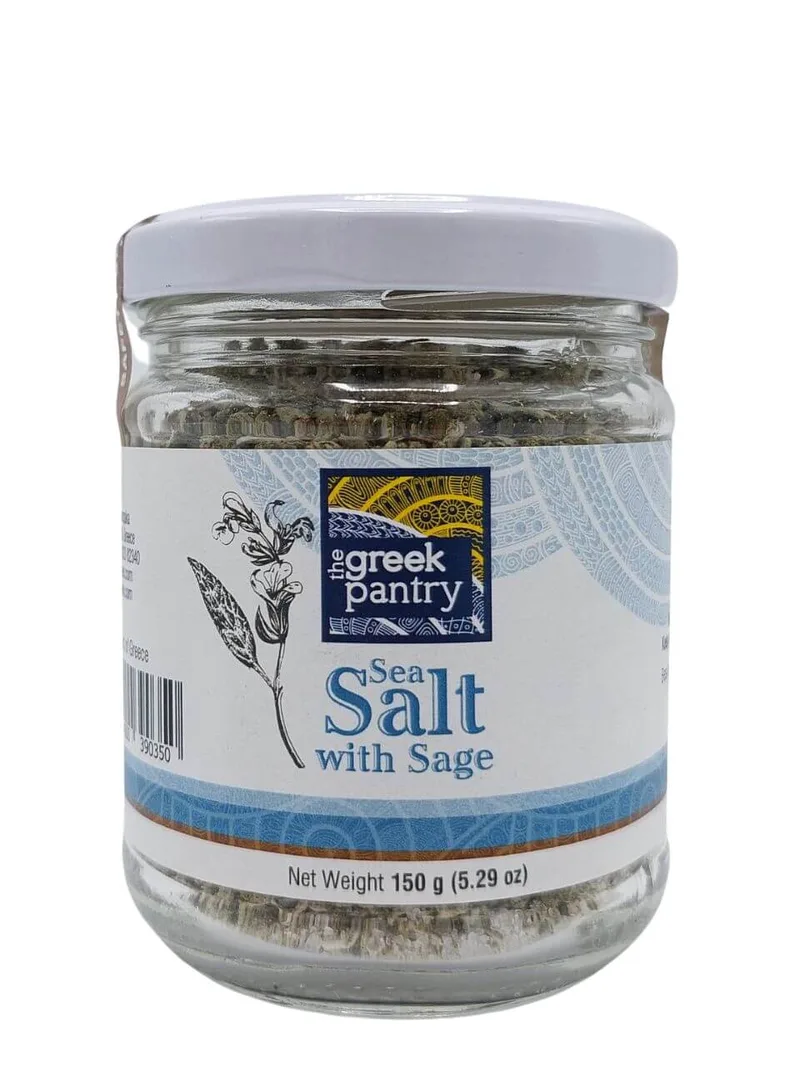 Θαλασσινό αλάτι με φασκόμηλο "The greek pantry" 150g>