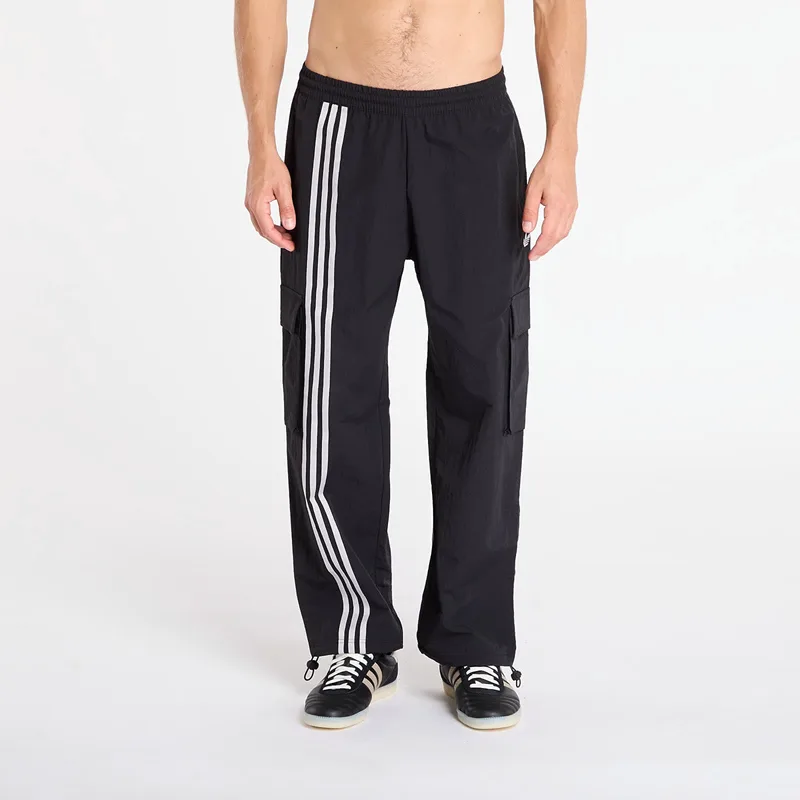 Παντελόνια adidas Front Stripes Woven Cargo Tracksuit Bottoms Black S