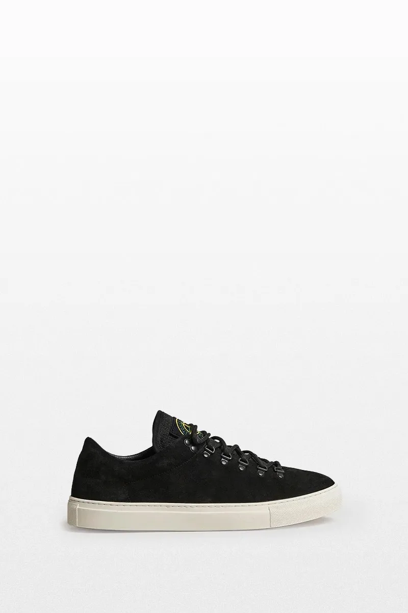 STONE ISLAND Ανδρικό Μαύρο Low Top Suede Sneakers