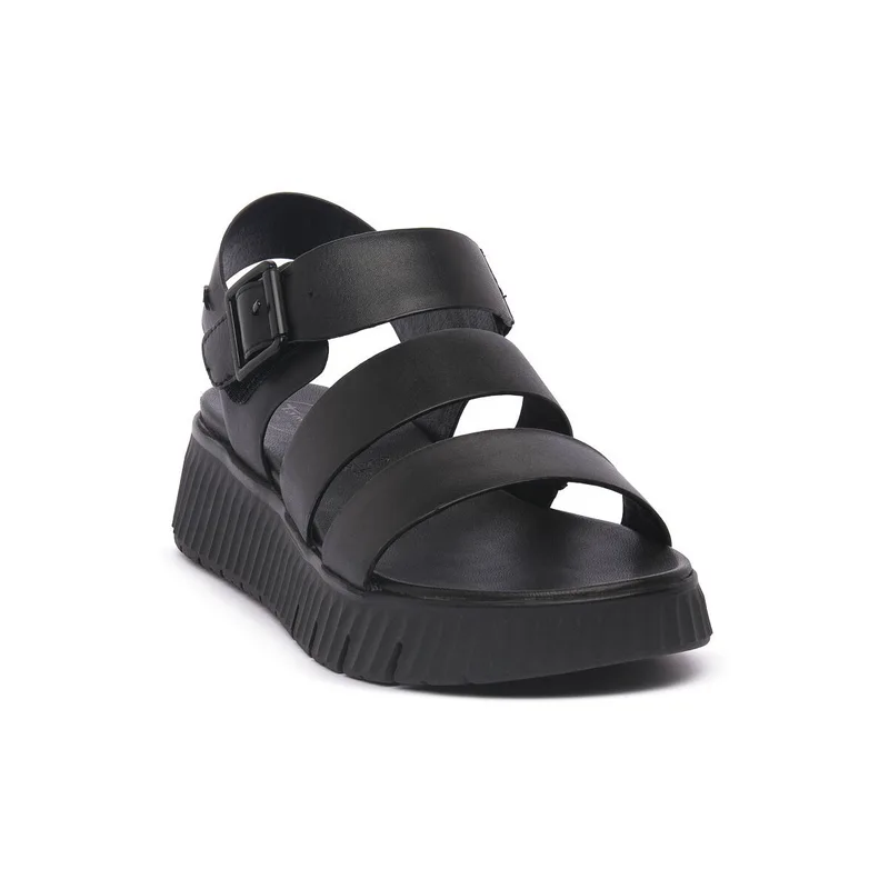Σανδάλια με πλατφόρμα Jana BLACK SANDAL