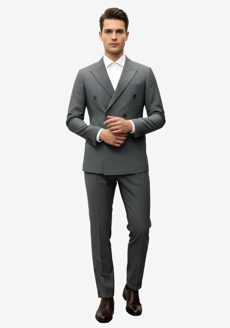 Guy Laroche 2 Pieces Σταυρωτό Κοστούμι της σειράς Micro - BREW21115 957 096R 3 Grey