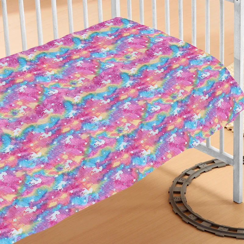 Φωσφοριζέ Κουβέρτα Fleece Αγκαλιάς (70x110) Dimcol Unicorn
