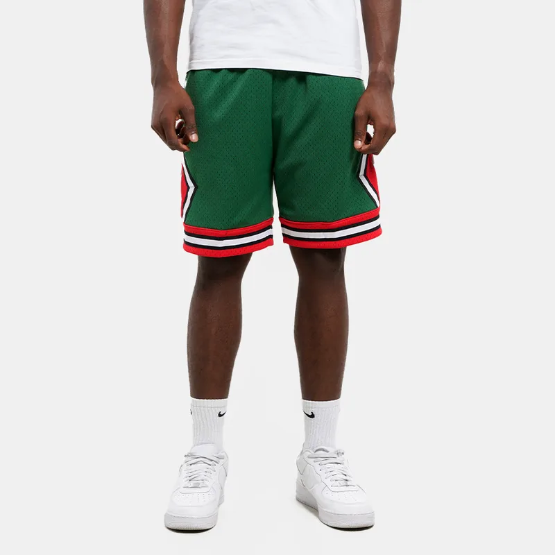 Mitchell & Ness Nba Green Week Swingman Shorts Bul (9000176143_3633)