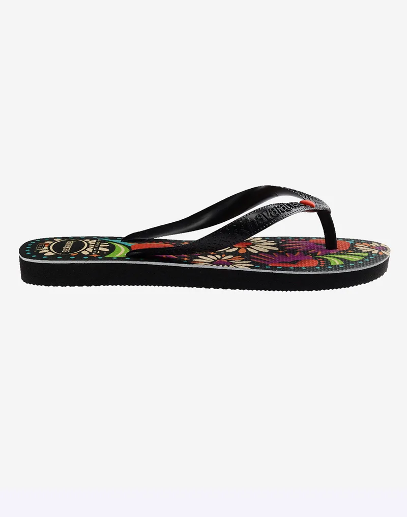 HAVAIANAS HAV. TOP BEGONIA CORACAO 4150745-00090 Black