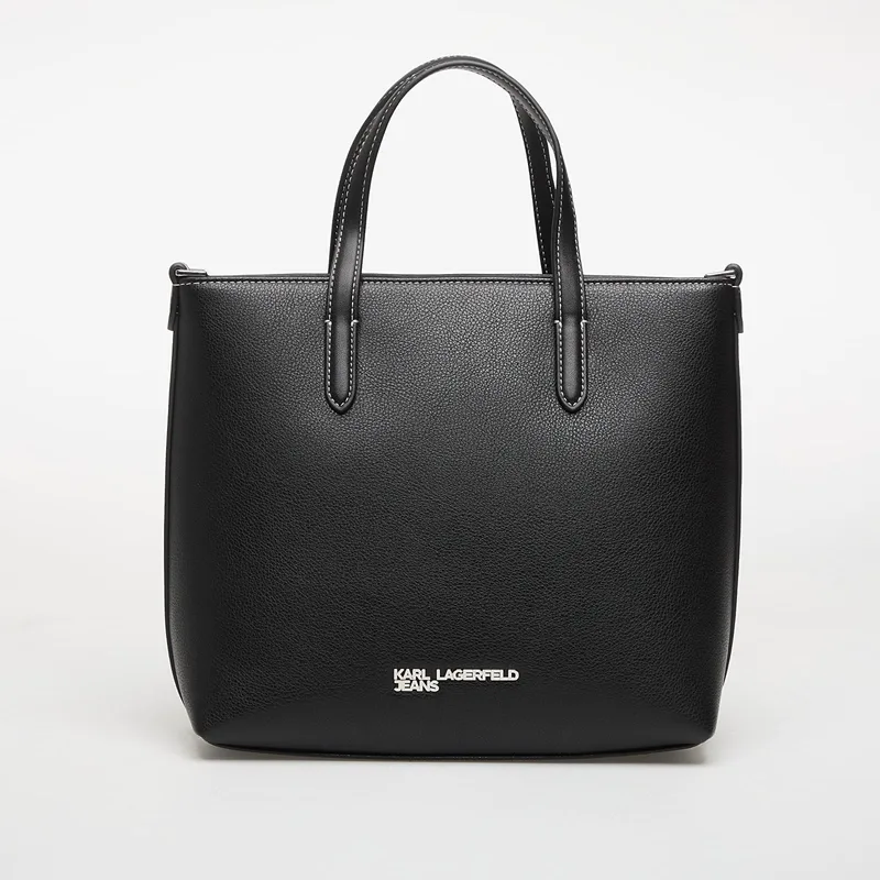 Karl Lagerfeld Jeans Metal Logo Mini Tote Black Universal