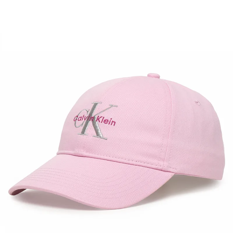 Καπέλο Jockey Calvin Klein Monologo Embroidery Baseball Hat LV04K5026G Ροζ
