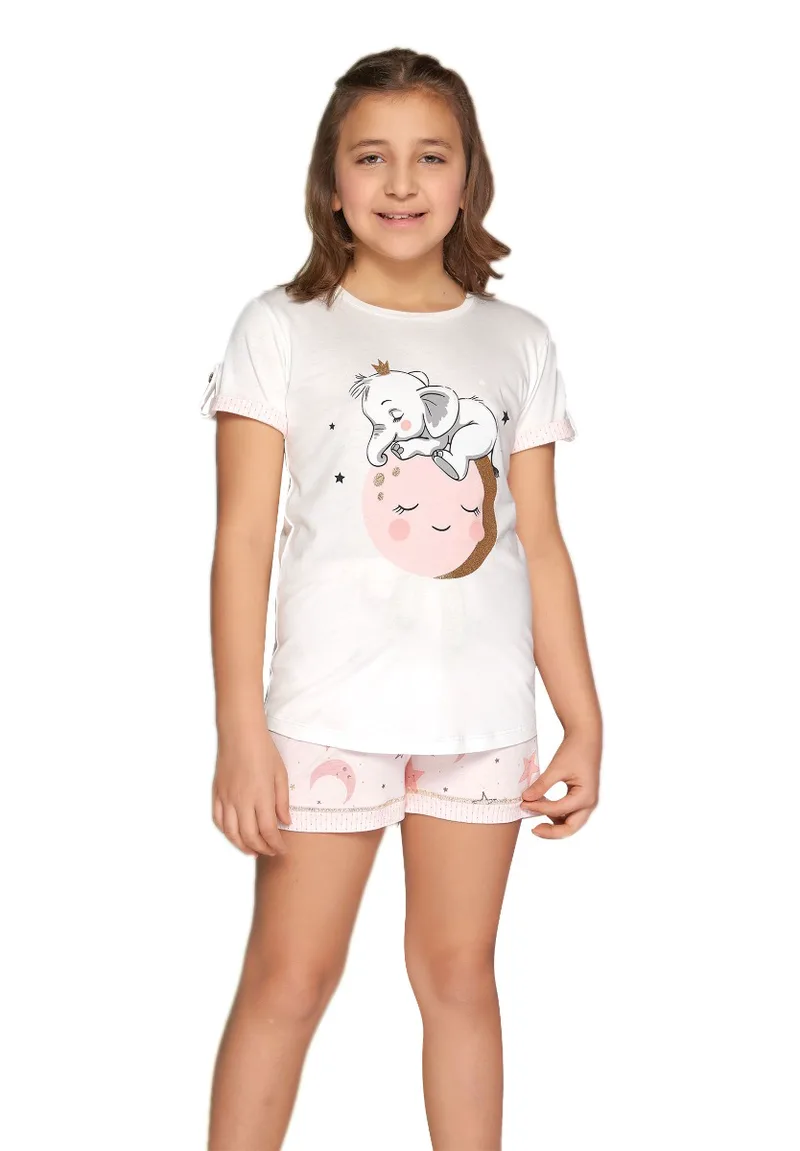 Πιτζάμα παιδική βαμβακερή λεκύ Sevim Little Elephant 7965A