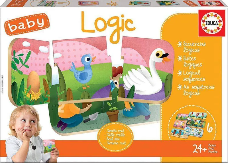 ΠΑΖΛ EDUCA BABY LOGIC 6 ΚΟΜΜΑΤΙΑ (18120)