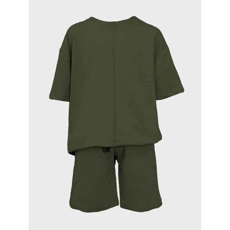 Σετ φούτερ oversized αγόρι Action-22510041-Green