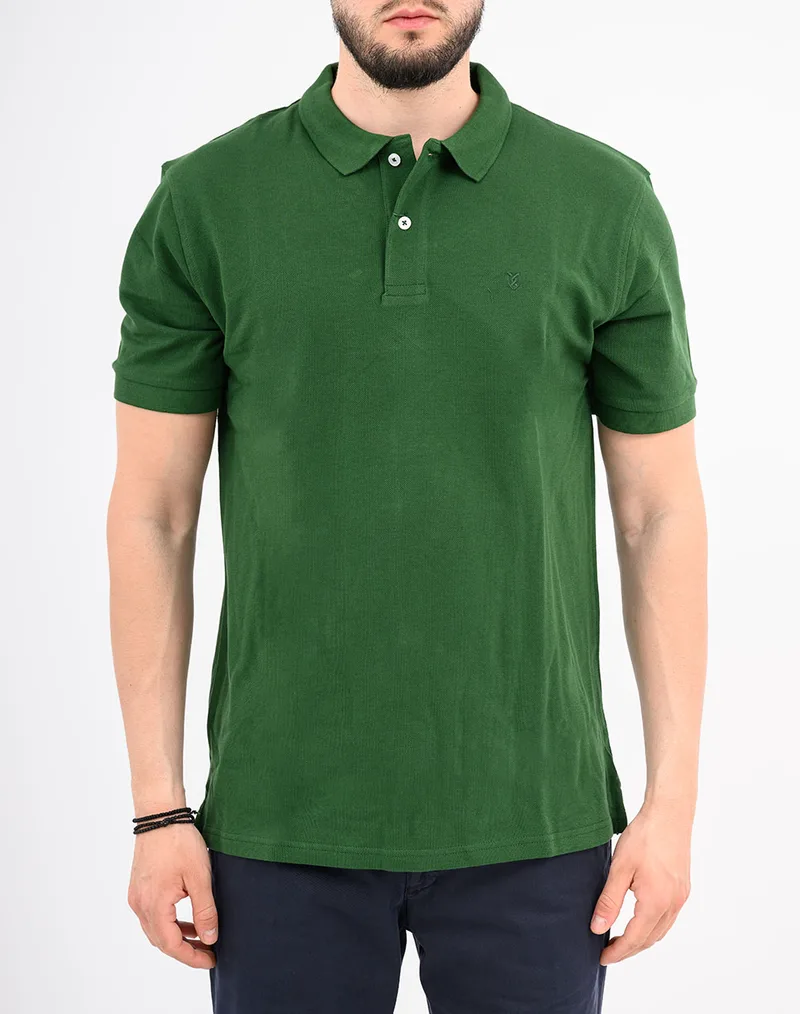 THE BOSTONIANS ΜΠΛΟΥΖΑ POLO PIQUE REGULAR FIT 3PS0001-BOSTON Green