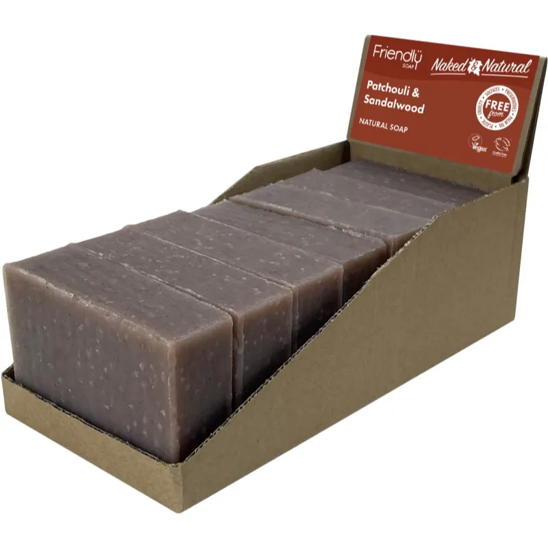 Friendly Soap Natural Soap Patchouli & Sandalwood φυσικό σαπούνι 7x95 γρ