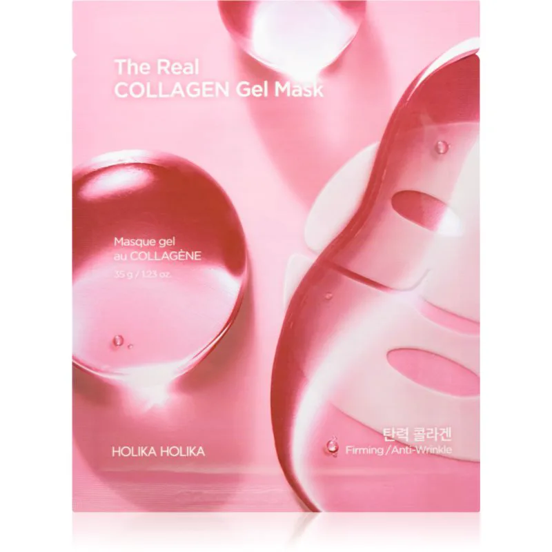 Holika Holika The Real Collagen Gel Mask φύλλο μάσκας με κολαγόνο 35 γρ