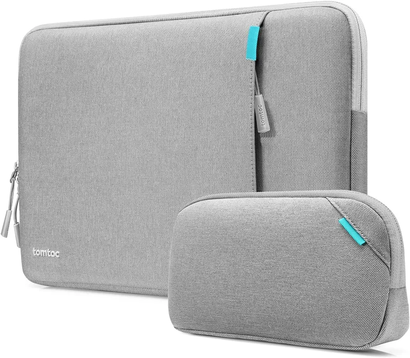 Tomtoc Defender A13 Laptop Sleeve Kit - Σετ Θήκη για Laptop 14'' και Accessory Pouch Θήκη για Αξεσουάρ - Gray (A13D2GW)