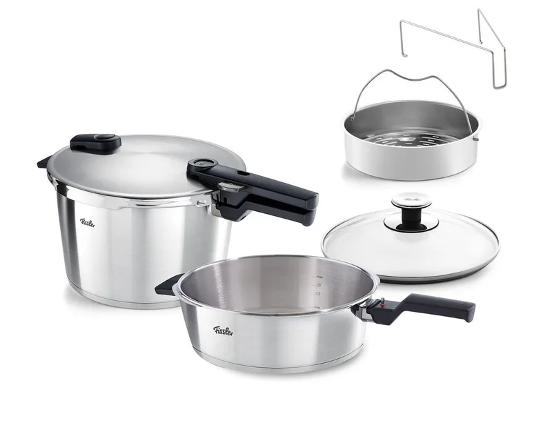 Fissler Χύτρα Ταχύτητος Vitaquick Premium Σετ Quattro 8Lt + 4Lt