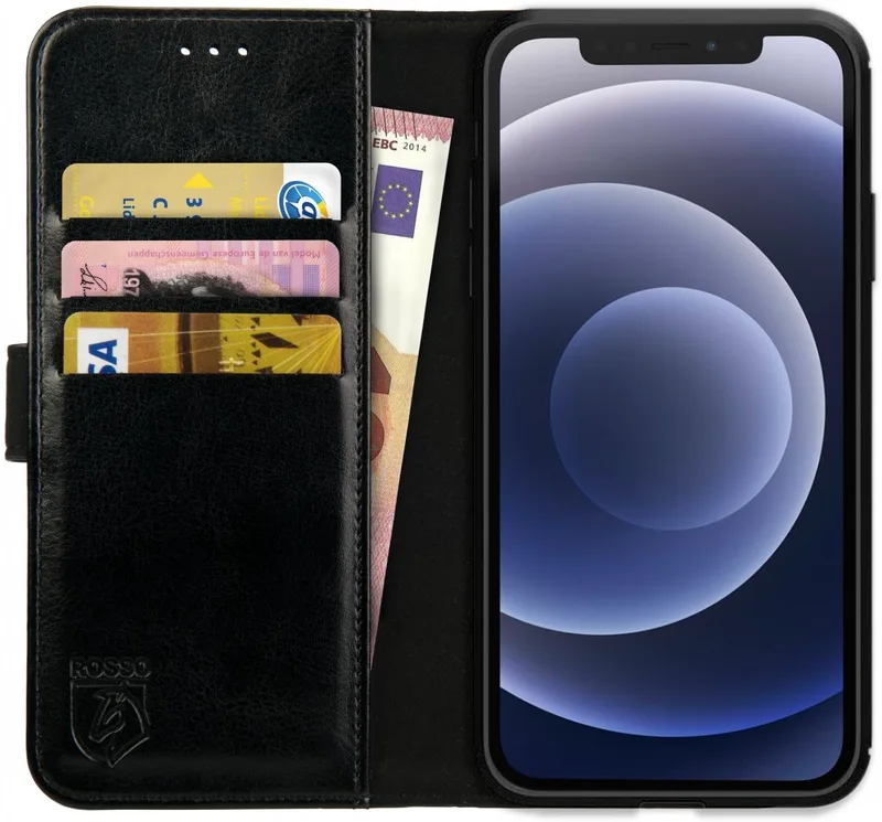 Κόκκινο Element PU Θήκη Πορτοφόλι Apple iPhone 12 - Black (8719246252310)