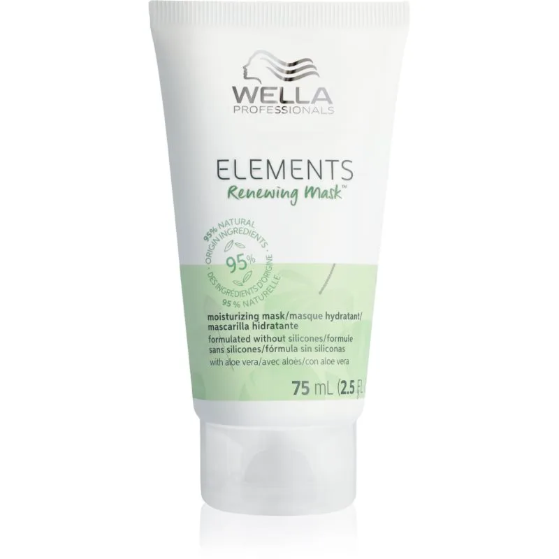 Wella Professionals Elements Renewing αποκαταστατική μάσκα Για λάμψη και απαλότητα μαλλιών 75 ml