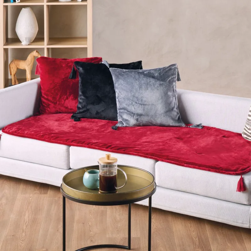 Τραβέρσα Καναπέ-Κρεβατιού 75x160 Kentia Ivanna 05 Bordeaux