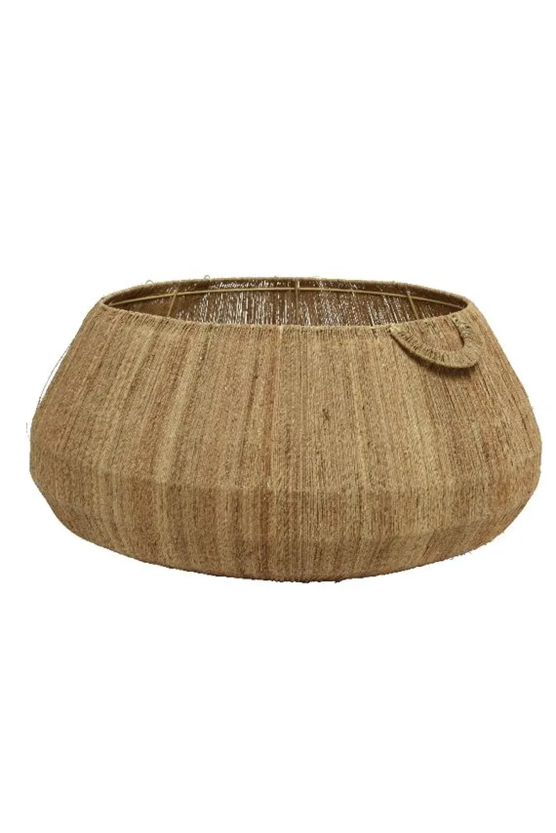 Καλαθι Με Λαβες Απο Γιουτα 48CM 48x48x30cm Μονόχρωμο Kaeming