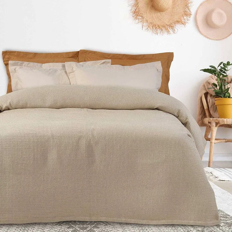 ΚΟΥΒΕΡΤΑ ΥΠΕΡΔΙΠΛΗ DAS HOME ΠΙΚΕ 0470 ΕΚΡΟΥ 220X240CM