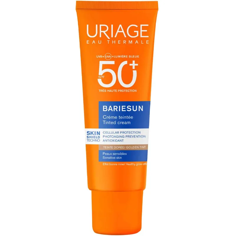 Uriage Bariesun Tinted Spf50+ Cream Αντηλιακή Κρέμα Προσώπου Πολύ Υψηλής Προστασίας με Χρώμα 50ml - Golden Tint