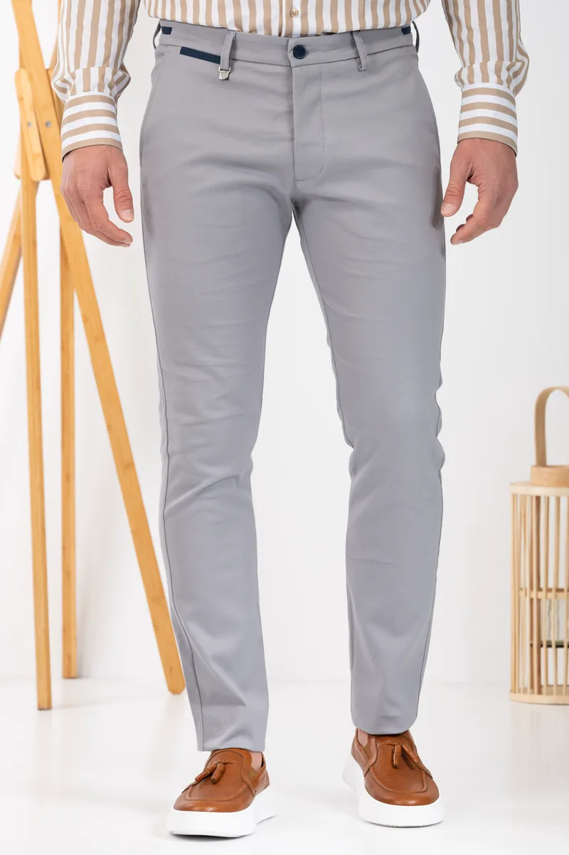 Vittorio Ανδρικό Παντελόνι Chinos 500-24-COMO Grey