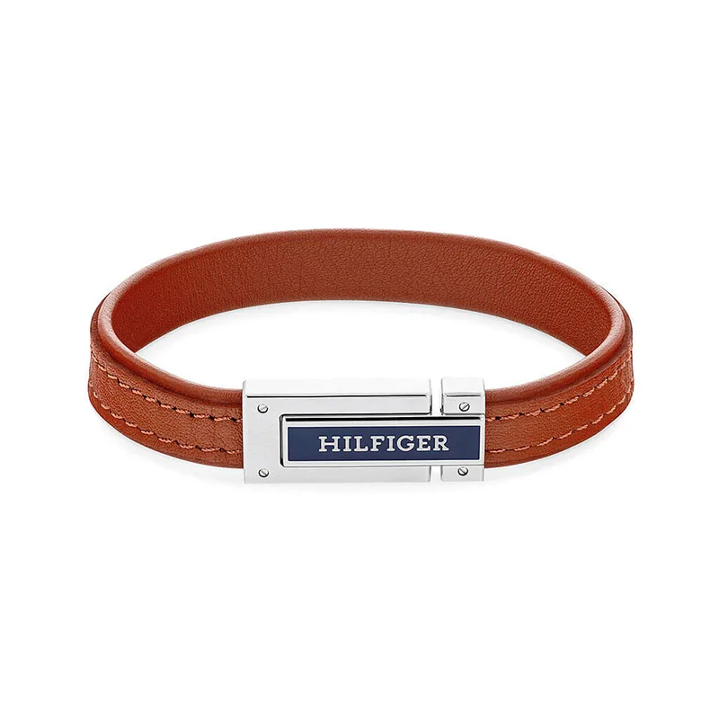 TOMMY HILFIGER Βραχιόλι Από Δέρμα Και Ανοξείδωτο Ατσάλι 2790560