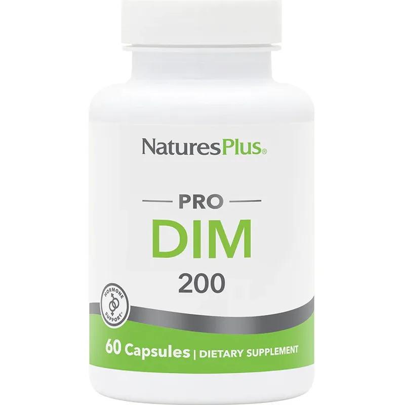 Natures Plus Pro DIM 200mg Συμπλήρωμα Διατροφής με Ισχυρή Αντιοξειδωτική Δράση που Προάγει τη Γυναικεία Ορμονική Ισορροπία 60caps