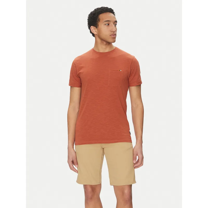 INDICODE T-Shirt Inandorra 41-104 Πορτοκαλί Regular Fit