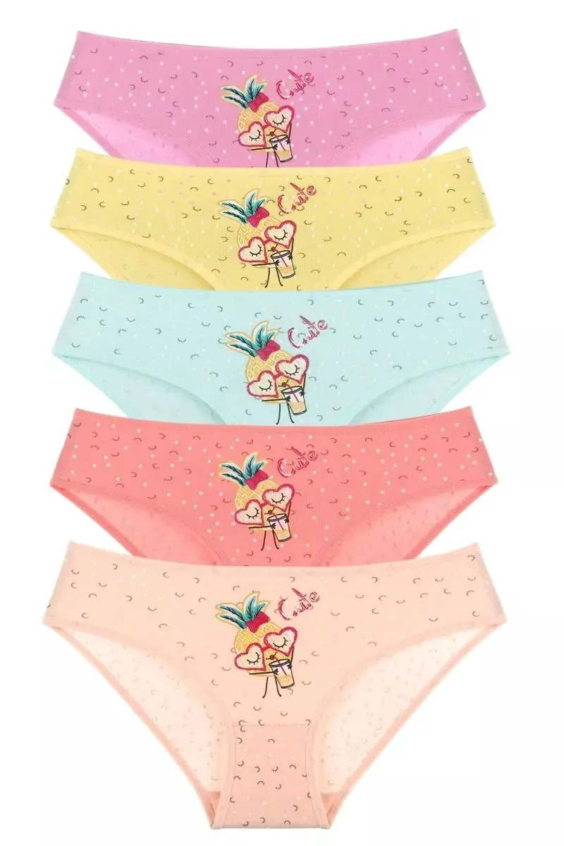 Παιδικά Slips Fresh Drinks Βαμβακερά 5 Τεμάχια Donella 22784 Πολύχρωμο Πολύχρωμο