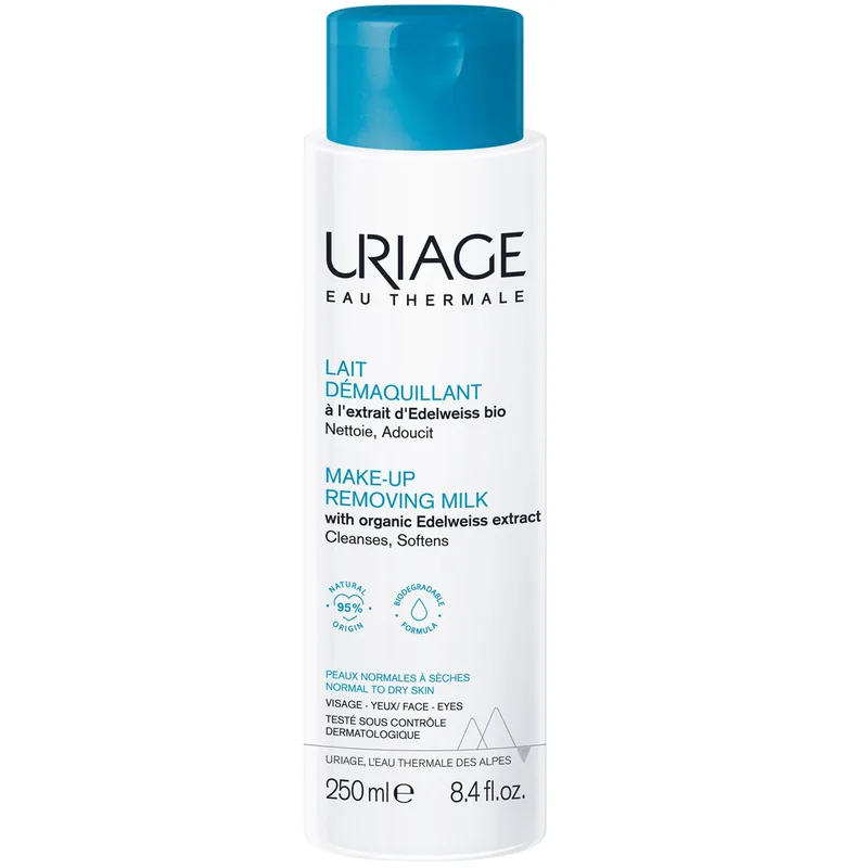 Uriage Make-Up Removing Milk Γαλάκτωμα Καθαρισμού Προσώπου & Ντεμακιγιάζ για Ενυδάτωση & Θρέψη 250ml